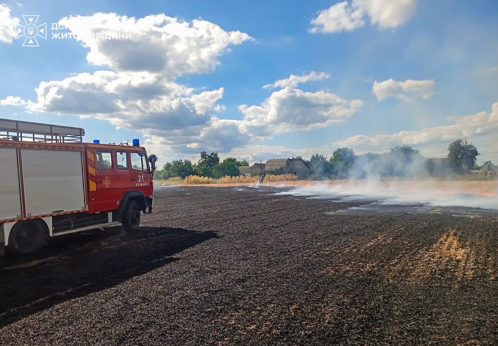 Новини Житомира - фото з Упродовж минулої доби рятувальники ліквідували 16 пожеж на відкритих територіях: під час самостійного гасіння травмувалася жінка