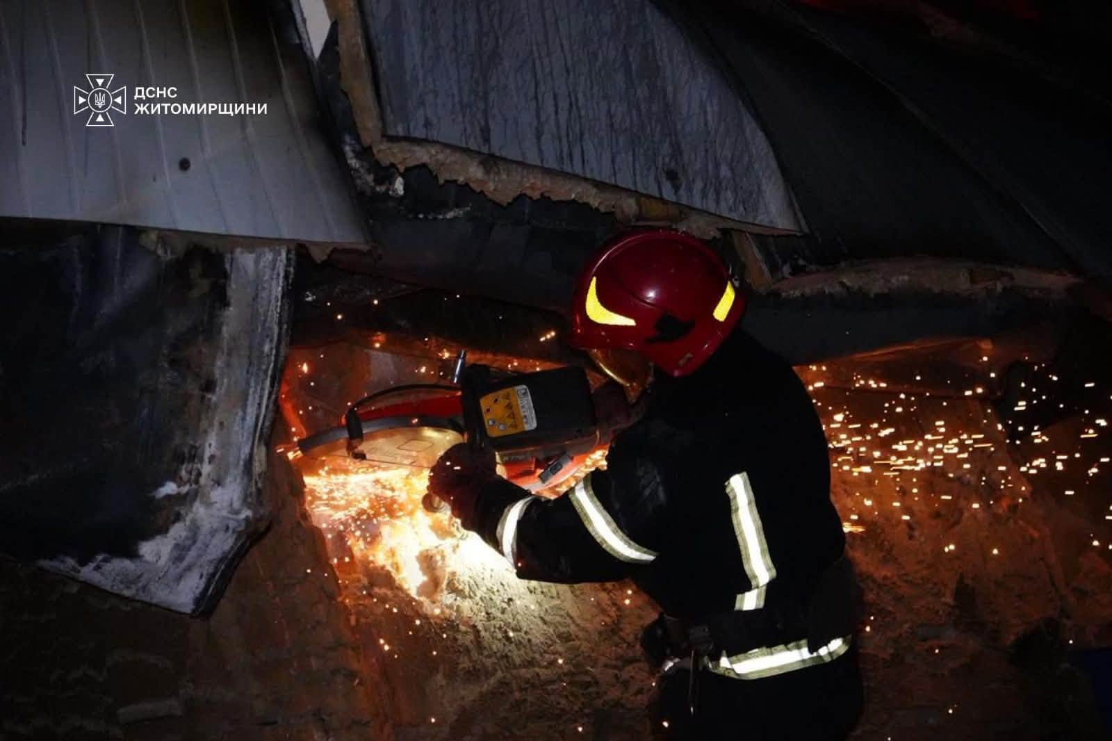 Новини Житомира - фото з Вночі вогнеборці гасили пожежу на підприємстві площею 1500 кв.м