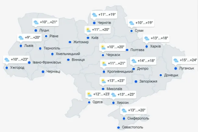 Новини Вінниці - фото з Теплі дні та прохолодні ранки. Якою буде погода у Вінниці до початку жовтня