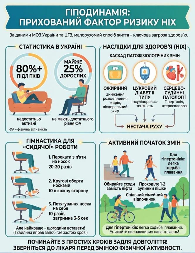 Новини Вінниці - фото з Сидимо за комп’ютером, у машині й на дивані. Як перемогти малорухливість без спортзалу