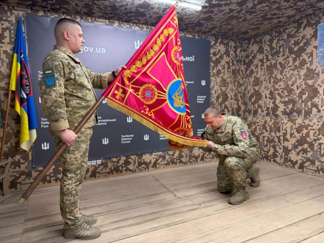 Новини Вінниці - фото з У 120-й бригаді ТрО представили нового командира. Хто змінив Дмитра Бізонича