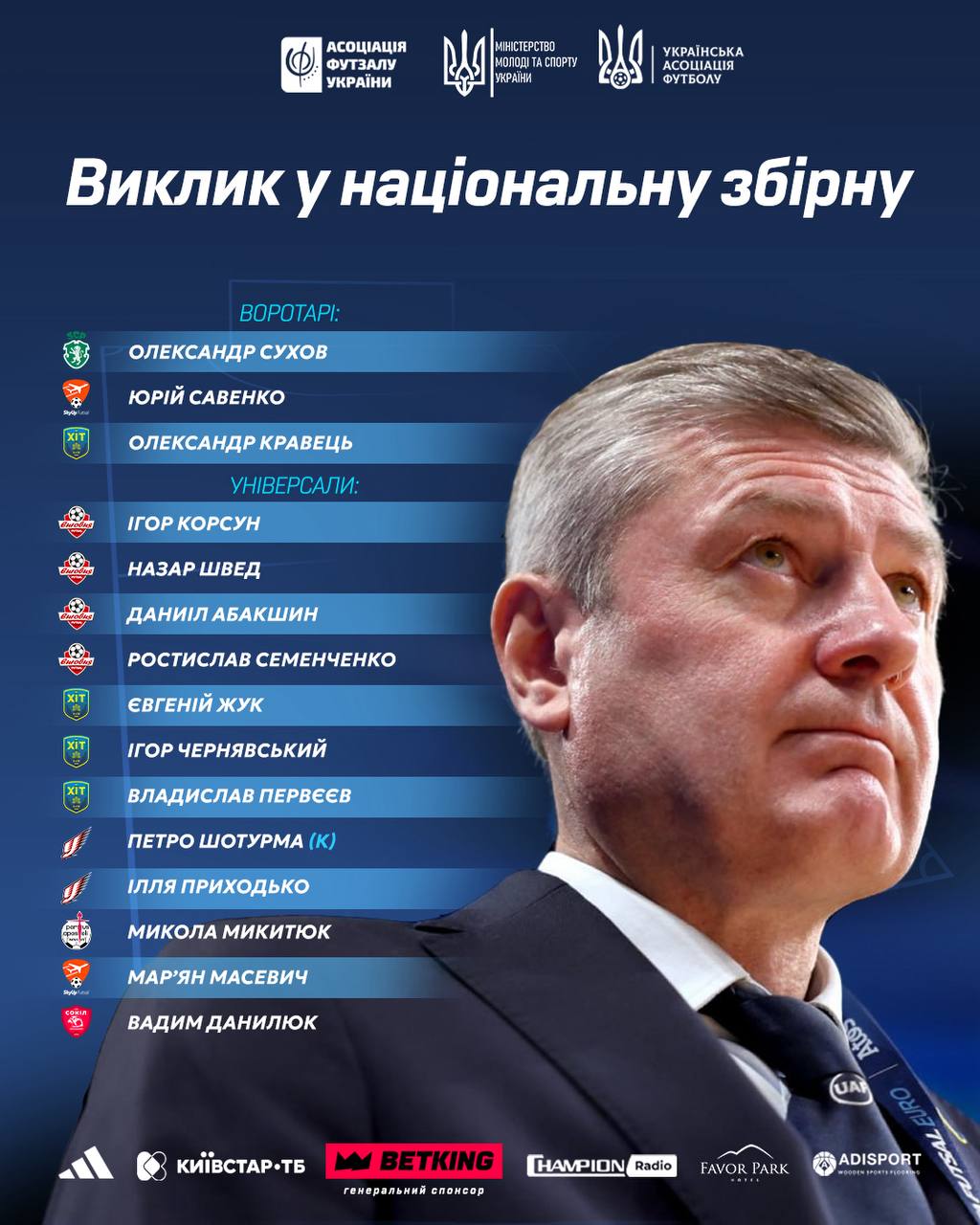 Новини Хмельницького - фото з Хмельничанина викликали до збірної України з футзалу