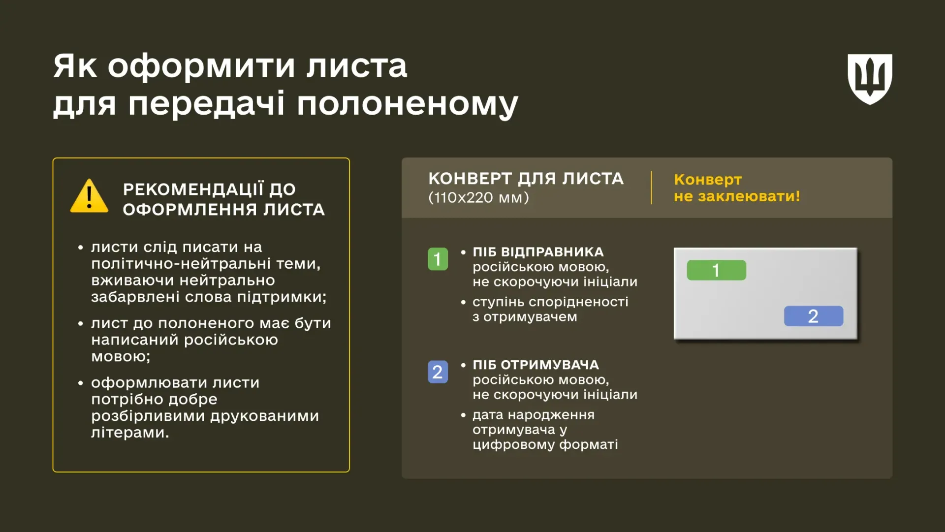 Як написати листа українському захиснику в полоні: роз'яснення Міноборони