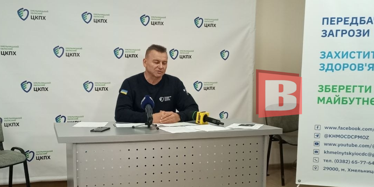 Новини Хмельницького - фото з Епідсезон на Хмельниччині: коли чекати піку та які віруси циркулюють Головний державний санітарний лікар області Микола Габрикевич на пресбрифінгу