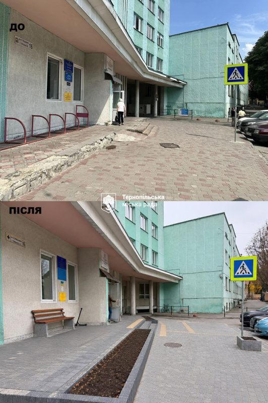 Новини Тернополя - фото з На вулиці Гоголя завершили ремонт тротуару
