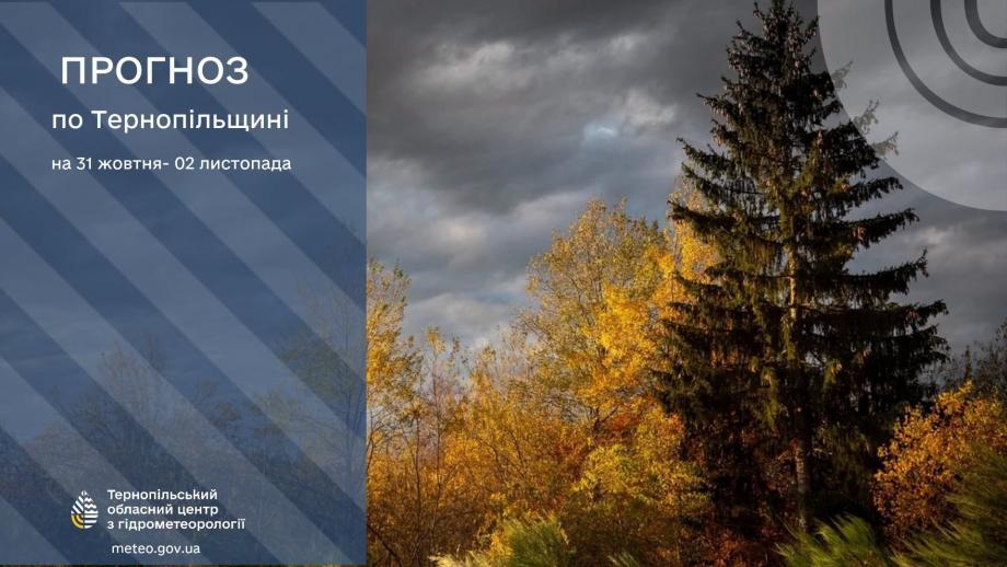 Новини Тернополя - фото з Дощі вихідними припиняться: прогноз погоди на 31 жовтня – 2 листопада